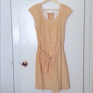 Mustard Striped Dress